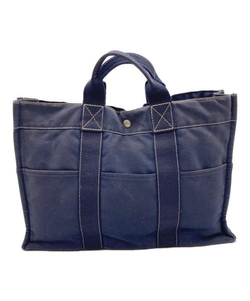 HERMES（エルメス）HERMES (エルメス) ドーヴィル MM ネイビーの古着・服飾アイテム