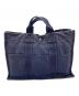 HERMES (エルメス) ドーヴィル MM ネイビー：12000円