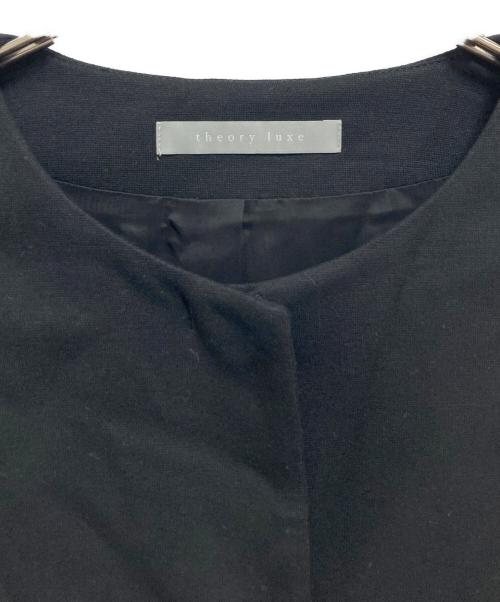 theory luxe（セオリーリュクス）theory luxe (セオリーリュクス) ノーカラージャケット ブラック サイズ:38の古着・服飾アイテム