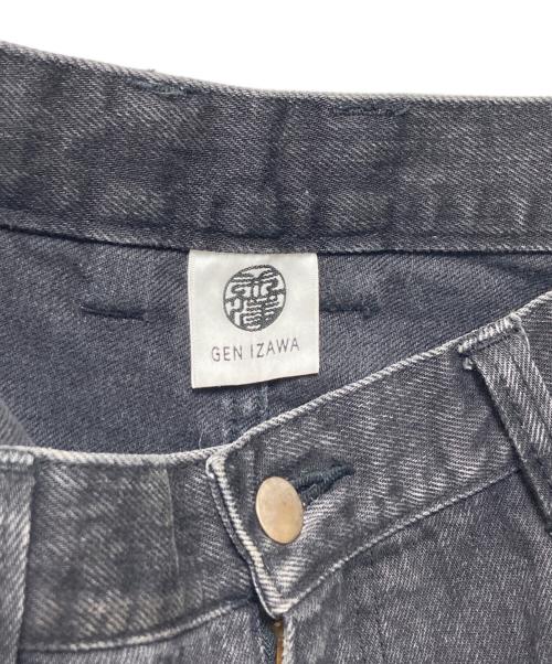 GEN IZAWA（ゲンイザワ）GEN IZAWA (ゲンイザワ) カットオフデニムパンツ ブラック サイズ:Mの古着・服飾アイテム
