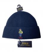 POLO RALPH LAURENポロ・ラルフローレン）の古着「ニット帽」｜ネイビー