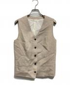 Plageプラージュ）の古着「リネンベスト」｜ベージュ