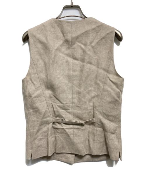 Plage（プラージュ）Plage (プラージュ) リネンベスト ベージュ サイズ:記載なしの古着・服飾アイテム