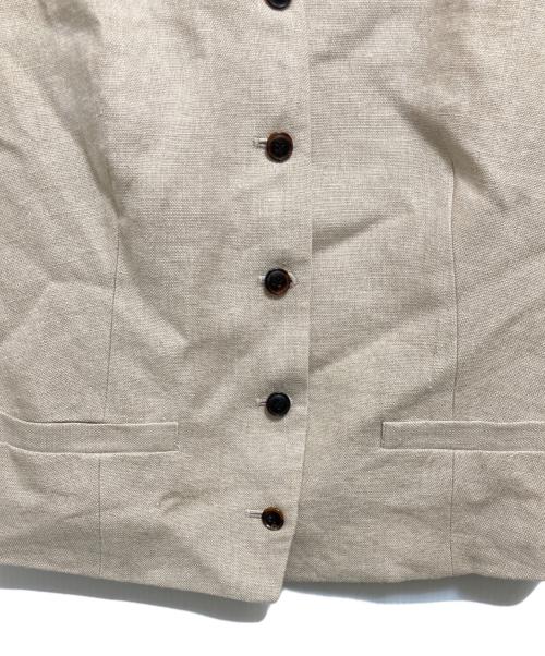 Plage（プラージュ）Plage (プラージュ) リネンベスト ベージュ サイズ:記載なしの古着・服飾アイテム