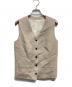 Plage（プラージュ）の古着「リネンベスト」｜ベージュ