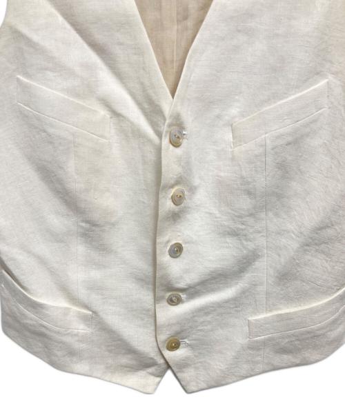 MADISON BLUE（マディソンブルー）MADISON BLUE (マディソンブルー) リネンベスト ホワイト サイズ:1の古着・服飾アイテム
