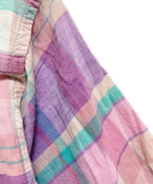 Eddie Bauer（エディーバウアー）Eddie Bauer (エディーバウアー) チェックシャツ ピンク サイズ:Mの古着・服飾アイテム