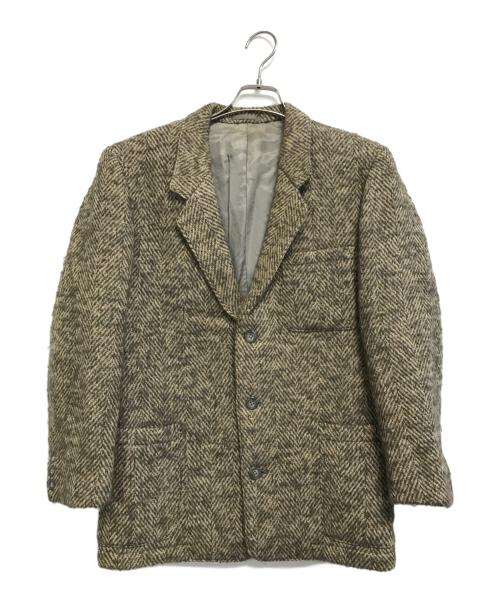 Y's for men（ワイズフォーメン）Y'S for men (ワイズフォーメン) ツイードテーラードジャケット ベージュ×グレー サイズ:Sの古着・服飾アイテム