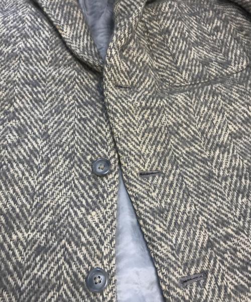 Y's for men（ワイズフォーメン）Y'S for men (ワイズフォーメン) ツイードテーラードジャケット ベージュ×グレー サイズ:Sの古着・服飾アイテム