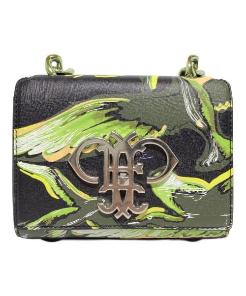 Emilio Pucci（エミリオ プッチ）Emilio Pucci (エミリオ プッチ) 総柄チェーンハンドバッグ グリーンの古着・服飾アイテム