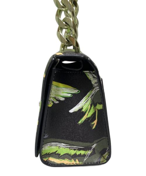 Emilio Pucci（エミリオ プッチ）Emilio Pucci (エミリオ プッチ) 総柄チェーンハンドバッグ グリーンの古着・服飾アイテム