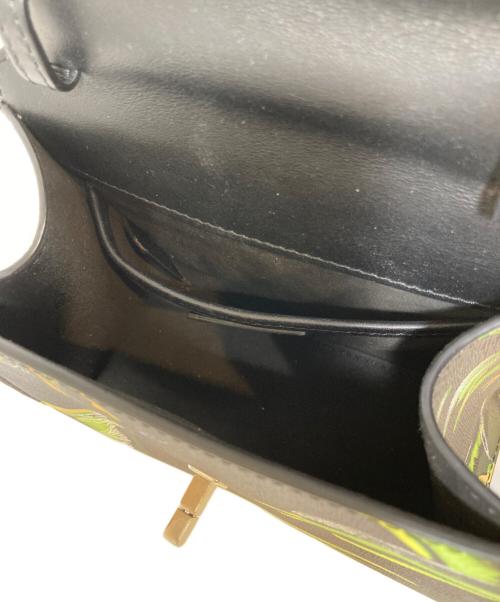 Emilio Pucci（エミリオ プッチ）Emilio Pucci (エミリオ プッチ) 総柄チェーンハンドバッグ グリーンの古着・服飾アイテム