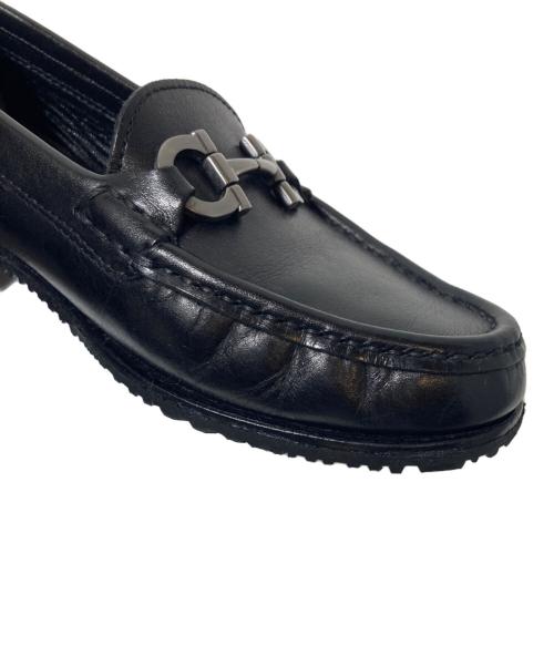 Salvatore Ferragamo（サルヴァトーレ フェラガモ）Salvatore Ferragamo (サルヴァトーレ フェラガモ) ビットローファー ブラック サイズ:4 1/2の古着・服飾アイテム