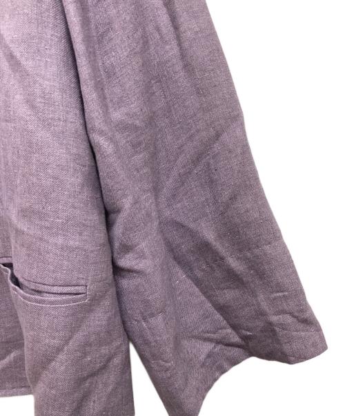 MaxMara（マックスマーラ）MaxMara (マックスマーラ) リネンジャケット ピンク サイズ:J 46の古着・服飾アイテム