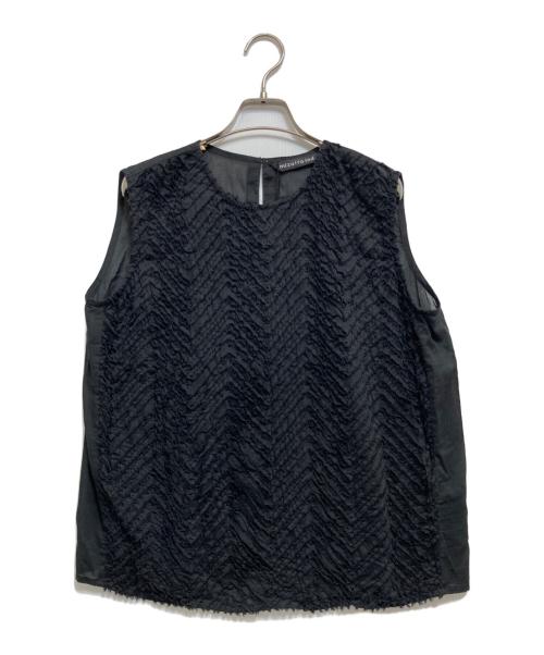 mizuiro-ind（ミズイロインド）mizuiro-ind (ミズイロインド) ノースリーブブラウス ブラック サイズ:記載なしの古着・服飾アイテム