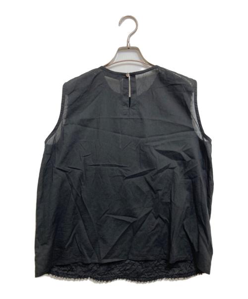 mizuiro-ind（ミズイロインド）mizuiro-ind (ミズイロインド) ノースリーブブラウス ブラック サイズ:記載なしの古着・服飾アイテム