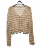 miss chloeミスクロエ）の古着「レースカーディガン」｜ベージュ