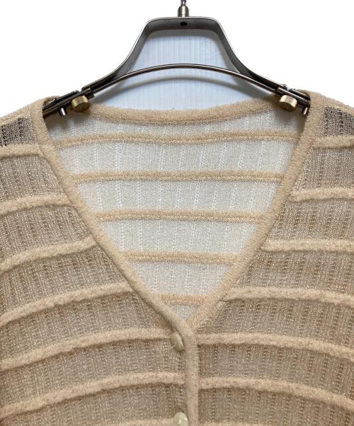 miss chloe（ミスクロエ）miss chloe (ミスクロエ) レースカーディガン ベージュ サイズ:40の古着・服飾アイテム