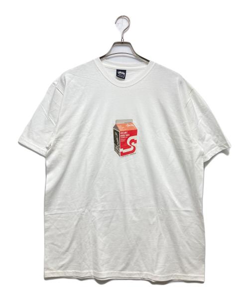 stussy（ステューシー）stussy (ステューシー) MILK TEE（ミルクティー） ホワイト サイズ:Lの古着・服飾アイテム