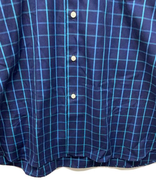 INDIVIDUALIZED SHIRTS（インディビジュアライズドシャツ）INDIVIDUALIZED SHIRTS (インディビジュアライズドシャツ) 半袖チェックシャツ ネイビー サイズ:Mの古着・服飾アイテム
