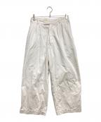 45Rフォーティファイブ・アール）の古着「シャルロットバギータックパンツ」｜ホワイト