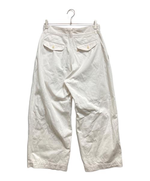 45R（フォーティファイブ・アール）45R (フォーティファイブ・アール) シャルロットバギータックパンツ ホワイト サイズ:サイズ表記無しの古着・服飾アイテム
