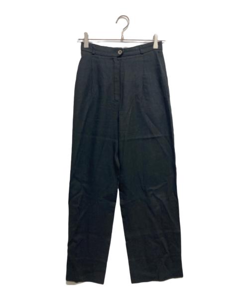 MaxMara（マックスマーラ）MaxMara (マックスマーラ) リネンパンツ ブラック サイズ:Mの古着・服飾アイテム