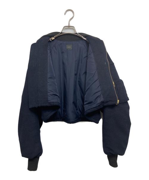 Spick and Span（スピック＆スパン）Spick and Span (スピックアンドスパン) ボリュームスリーブMA-1 ネイビー サイズ:記載なしの古着・服飾アイテム