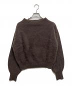 FRAY IDフレイ アイディー）の古着「フォックスカシミアオフショルプルオーバー」｜ブラウン