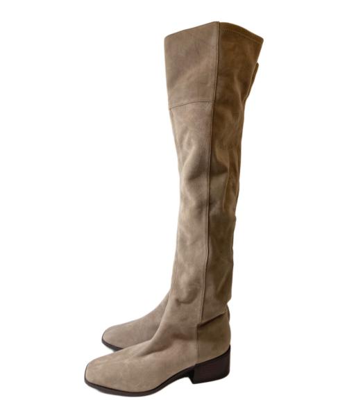 FRAY ID（フレイ アイディー）FRAY ID (フレイ アイディー) ロングブーツ ベージュ サイズ:37の古着・服飾アイテム