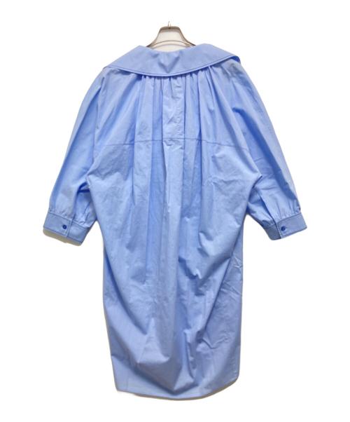 MARNI（マルニ）MARNI (マルニ) バックギャザーデザイン ワンピース ブルー サイズ:38の古着・服飾アイテム