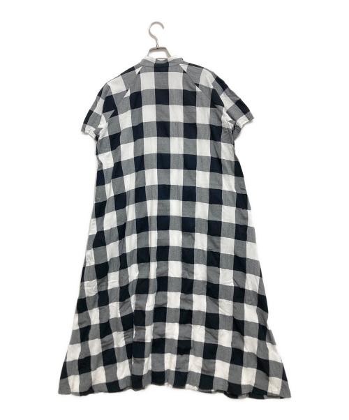 Y's（ワイズ）Y's (ワイズ) チェックシャツワンピース ホワイト サイズ:2の古着・服飾アイテム