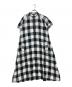 Y's（ワイズ）の古着「チェックシャツワンピース」｜ホワイト