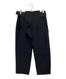 Y's Red Label（ワイズレッドレーベル）の古着「ミリタリークロップドパンツ」｜ブラック