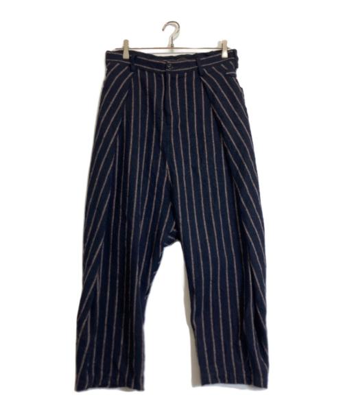 Y's（ワイズ）Y's (ワイズ) ストライプパンツ ネイビー サイズ:Sの古着・服飾アイテム