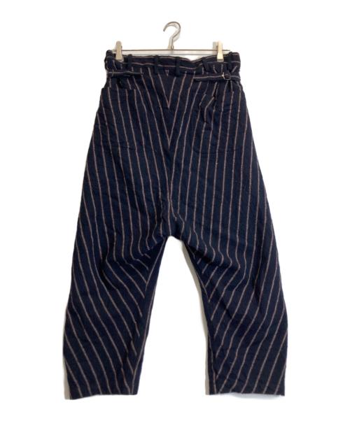 Y's（ワイズ）Y's (ワイズ) ストライプパンツ ネイビー サイズ:Sの古着・服飾アイテム
