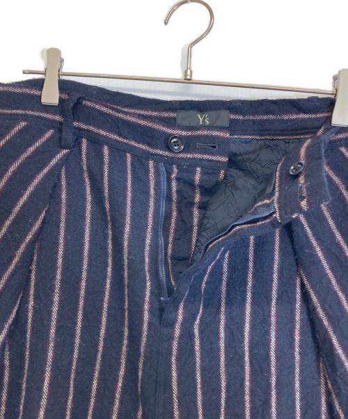 Y's（ワイズ）Y's (ワイズ) ストライプパンツ ネイビー サイズ:Sの古着・服飾アイテム