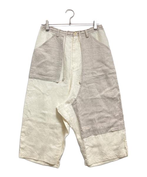 Y's（ワイズ）Y's (ワイズ) リネン切替パンツ ベージュ サイズ:1の古着・服飾アイテム