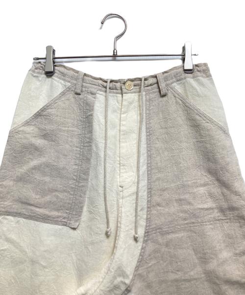 Y's（ワイズ）Y's (ワイズ) リネン切替パンツ ベージュ サイズ:1の古着・服飾アイテム