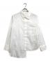 Y's（ワイズ）の古着「アシンメトリーシャツ」｜ホワイト