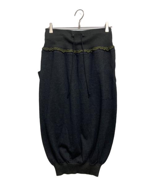 Y's（ワイズ）Y's (ワイズ) ニットスカート ブラック サイズ:Mの古着・服飾アイテム