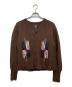 Needles（ニードルズ）の古着「V NECK CARDIGAN CHIMAYO」｜ブラウン