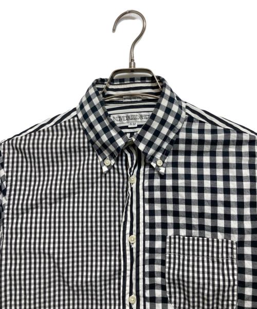 INDIVIDUALIZED SHIRTS（インディビジュアライズドシャツ）INDIVIDUALIZED SHIRTS (インディビジュアライズドシャツ) ストライプシャツ ブラック サイズ:15 32の古着・服飾アイテム