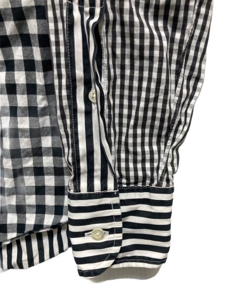 INDIVIDUALIZED SHIRTS（インディビジュアライズドシャツ）INDIVIDUALIZED SHIRTS (インディビジュアライズドシャツ) ストライプシャツ ブラック サイズ:15 32の古着・服飾アイテム