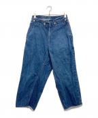 TUKIツキ）の古着「デニムクロップドパンツ」｜インディゴ