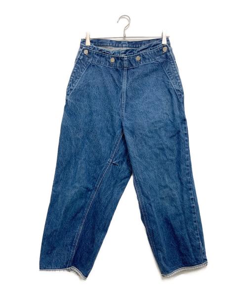 TUKI（ツキ）TUKI (ツキ) デニムクロップドパンツ インディゴ サイズ:1の古着・服飾アイテム