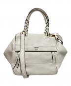 TORY BURCHトリーバーチ）の古着「ハーフムーンスモールサッチェルバッグ」｜アイボリー