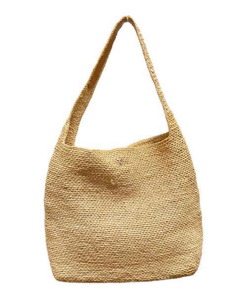 HELEN KAMINSKI（ヘレンカミンスキー）HELEN KAMINSKI (ヘレンカミンスキー) ラフィアワンショルダーバッグ ベージュの古着・服飾アイテム