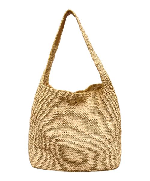 HELEN KAMINSKI（ヘレンカミンスキー）HELEN KAMINSKI (ヘレンカミンスキー) ラフィアワンショルダーバッグ ベージュの古着・服飾アイテム