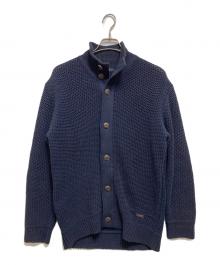 BURBERRY BLACK LABEL（バーバリーブラックレーベル）の古着「ニットジャケット」｜ネイビー